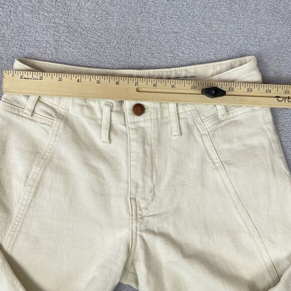 Pilcro Hemp / Cotton Baggy Pants Women’s 25 Cream / Off White Ankle Length - Picture 15 of 16